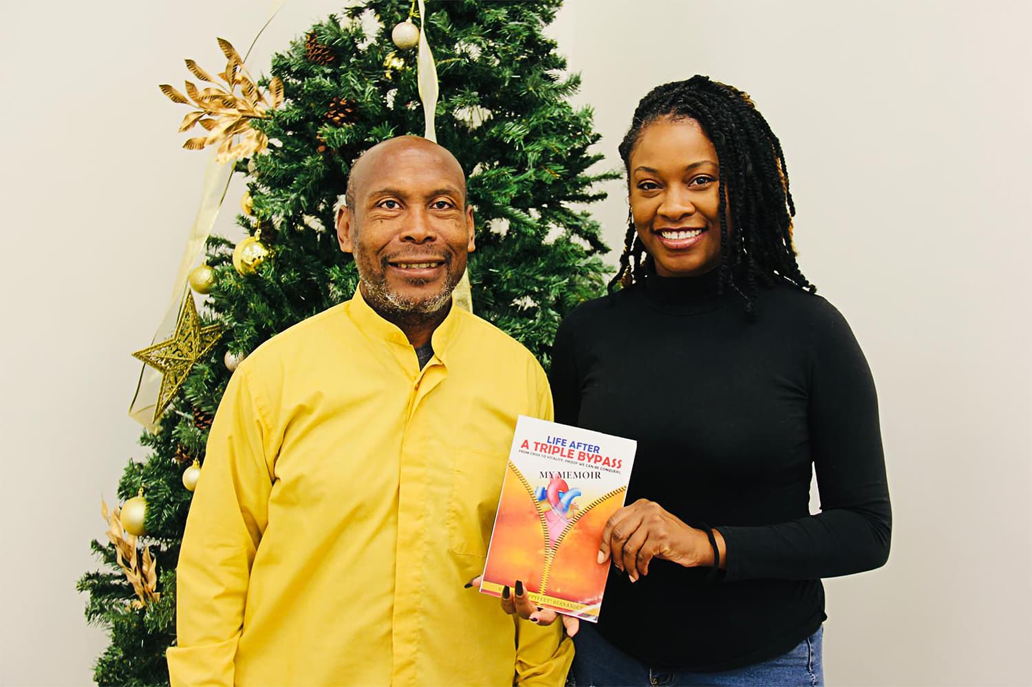 Reader holding Life After a Triple Bypass